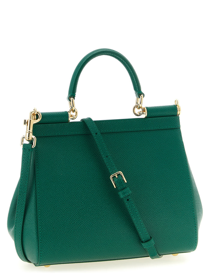 Bicolor Calfskin Handbag Bag