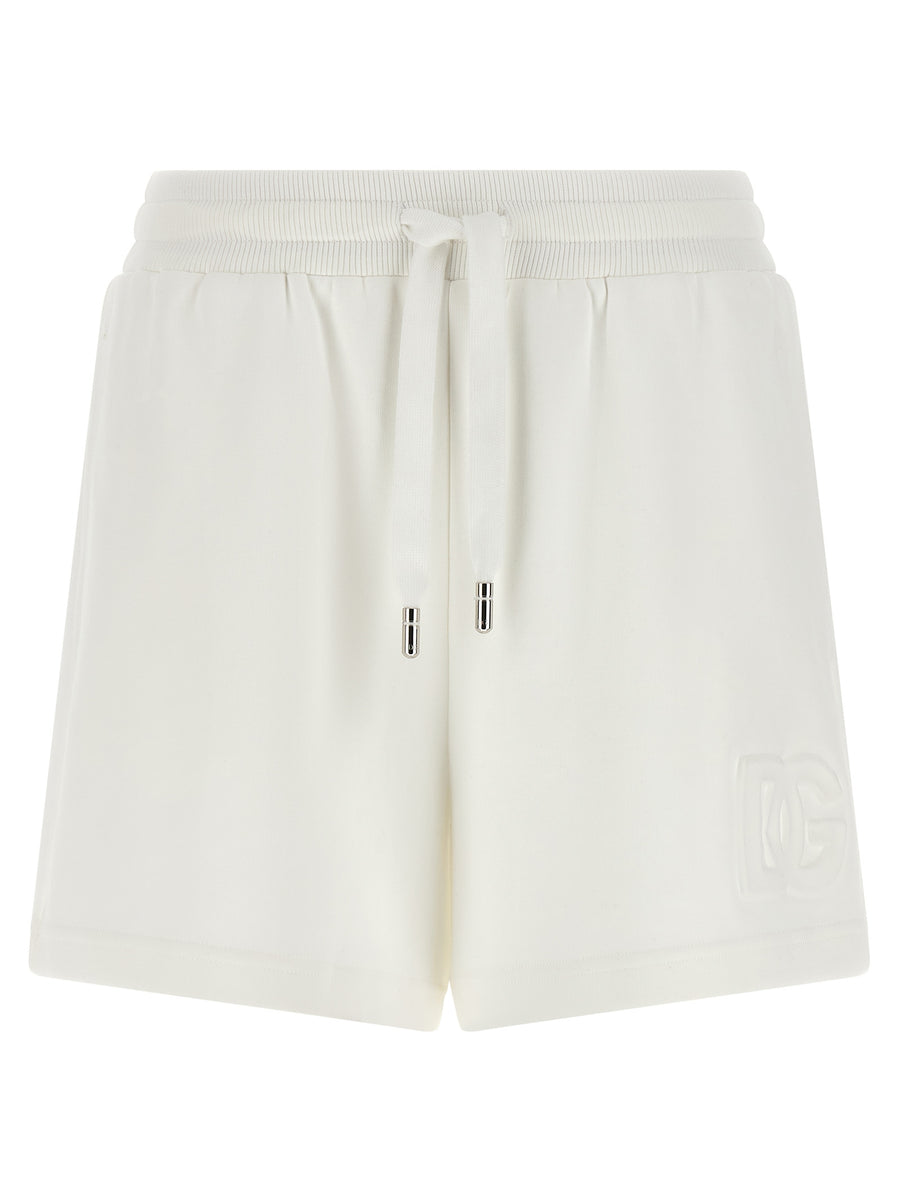 Dolce & Gabbana 71% Cotton bermuda shorts in white