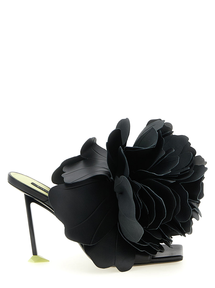 Givenchy 100% Leather heel mule in black