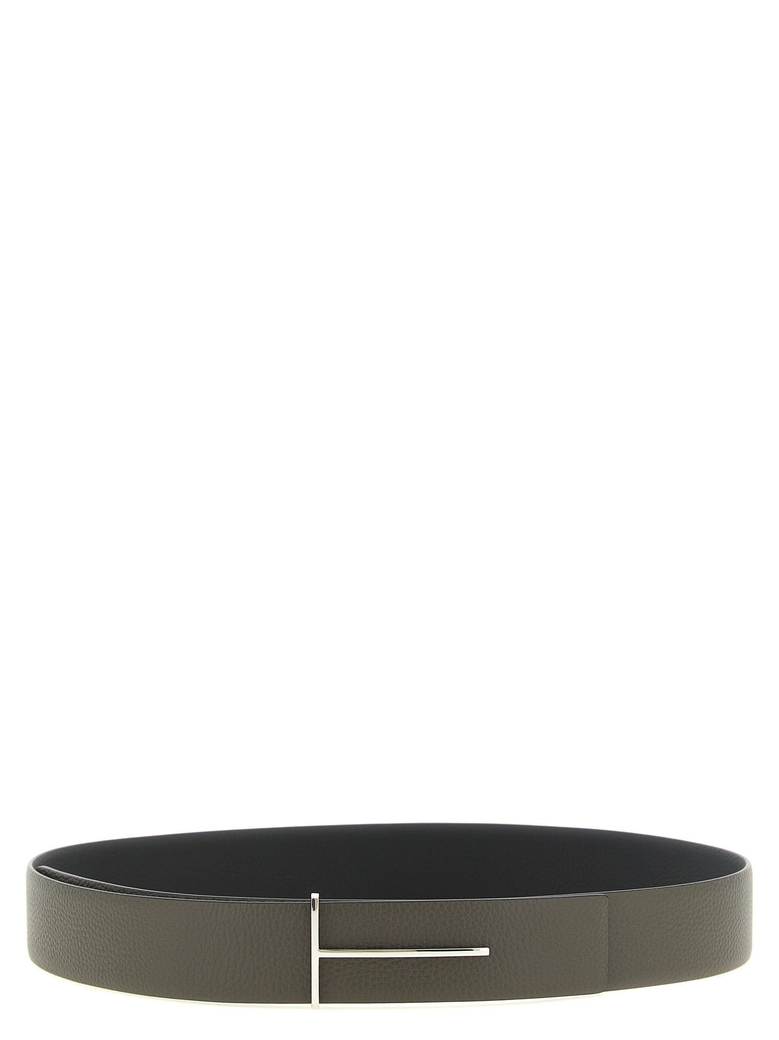 Tom Ford 100% calfskin leather (Bos Taurus) belt in black