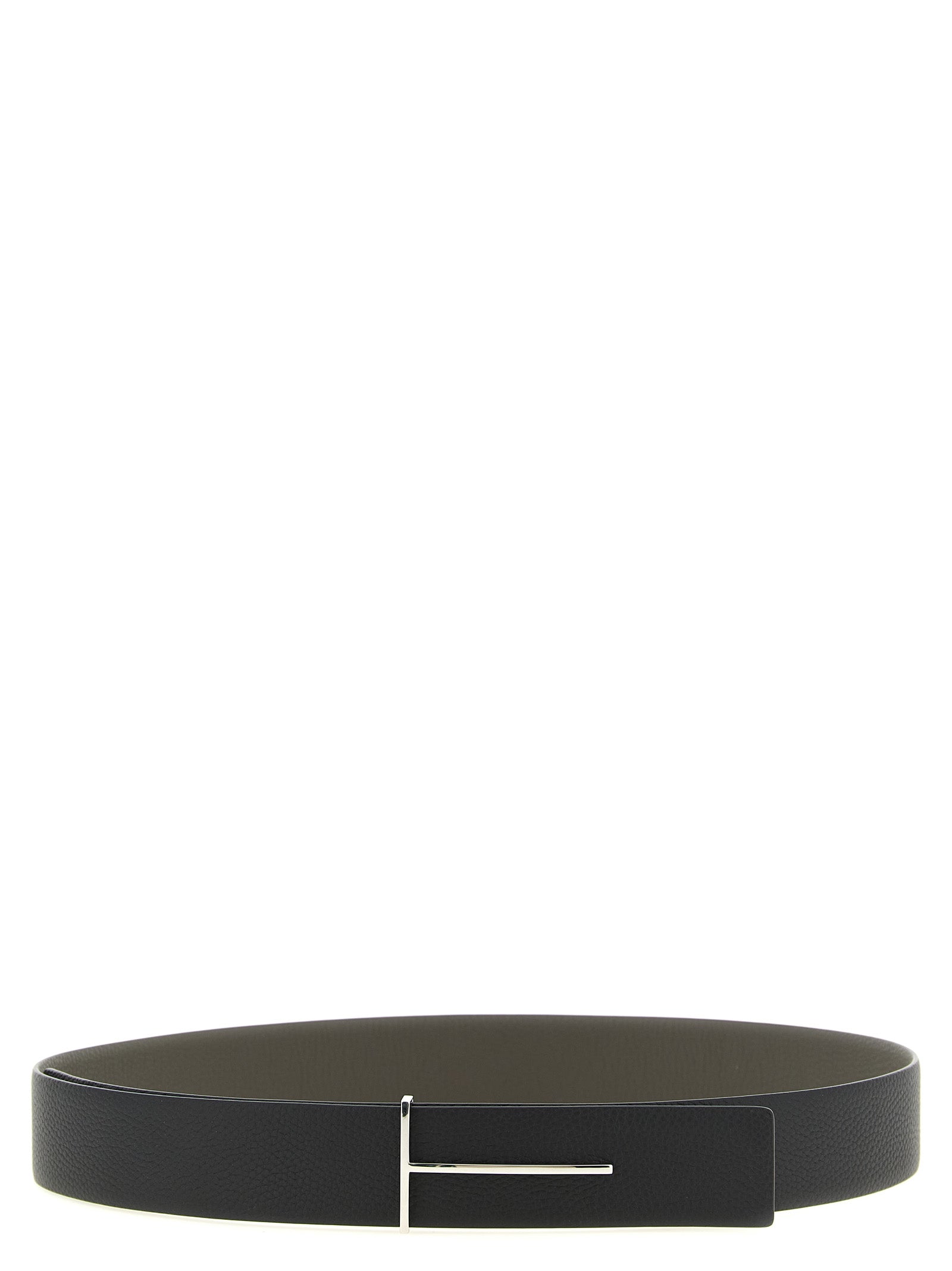 Tom Ford 100% calfskin leather (Bos Taurus) belt in black — view 2
