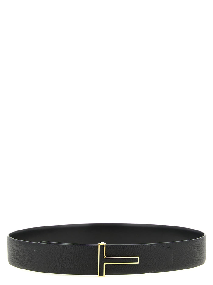 Tom Ford 100% Calfskin Leather belt in black