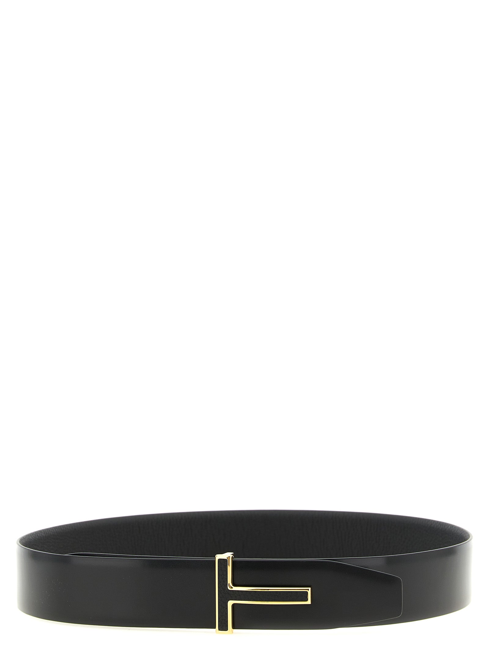 Tom Ford 100% Calfskin Leather belt in black — view 2