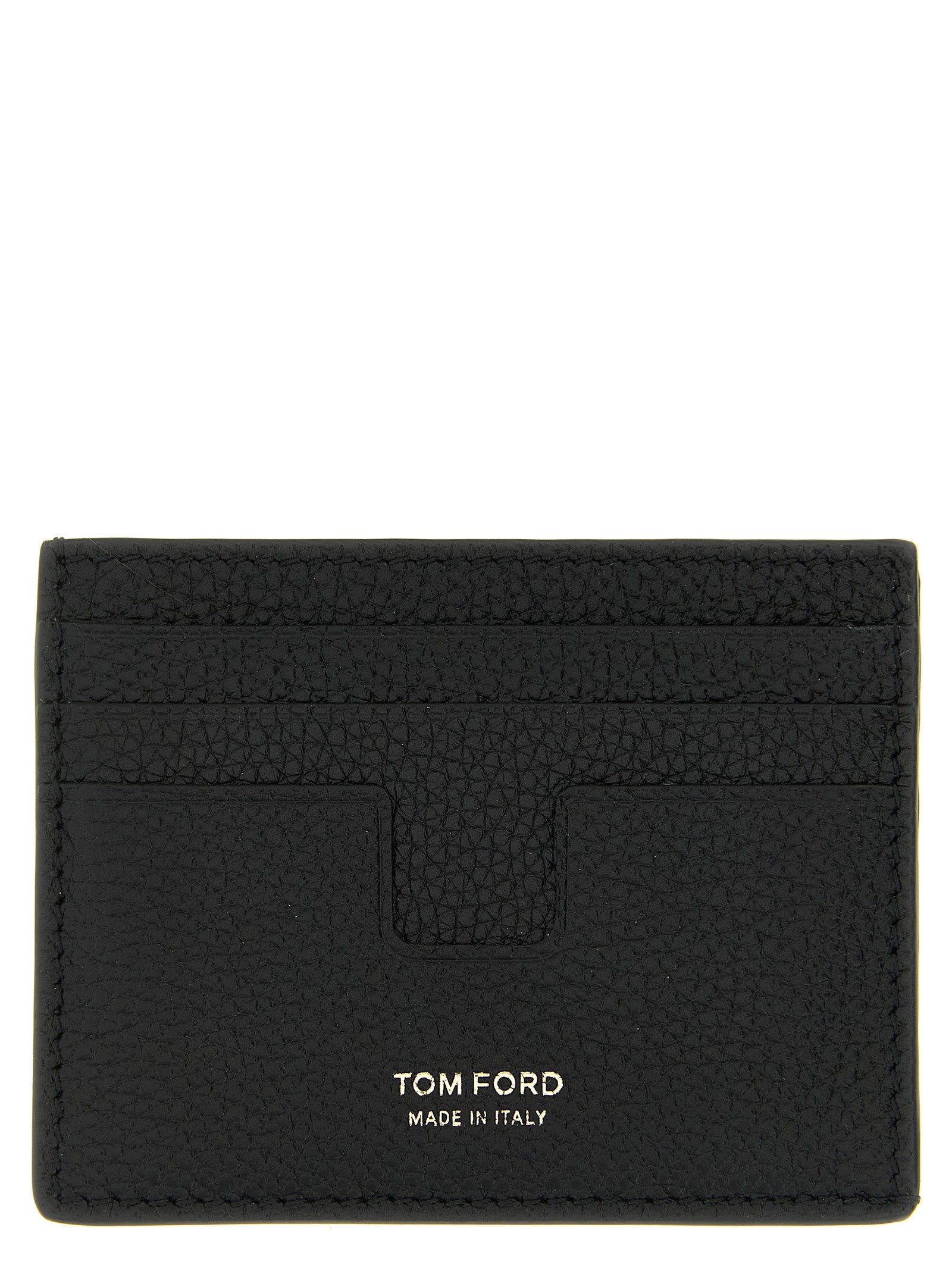 Tom Ford 100% calfskin leather card case in black