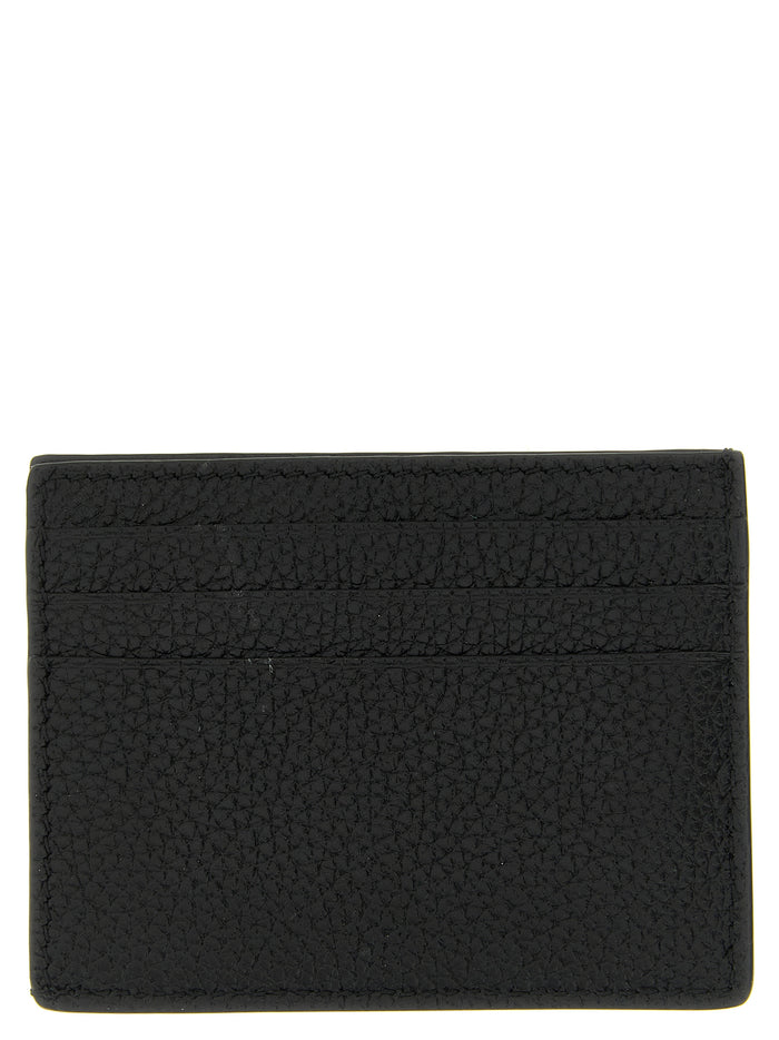 Tom Ford 100% calfskin leather card case in black — view 2