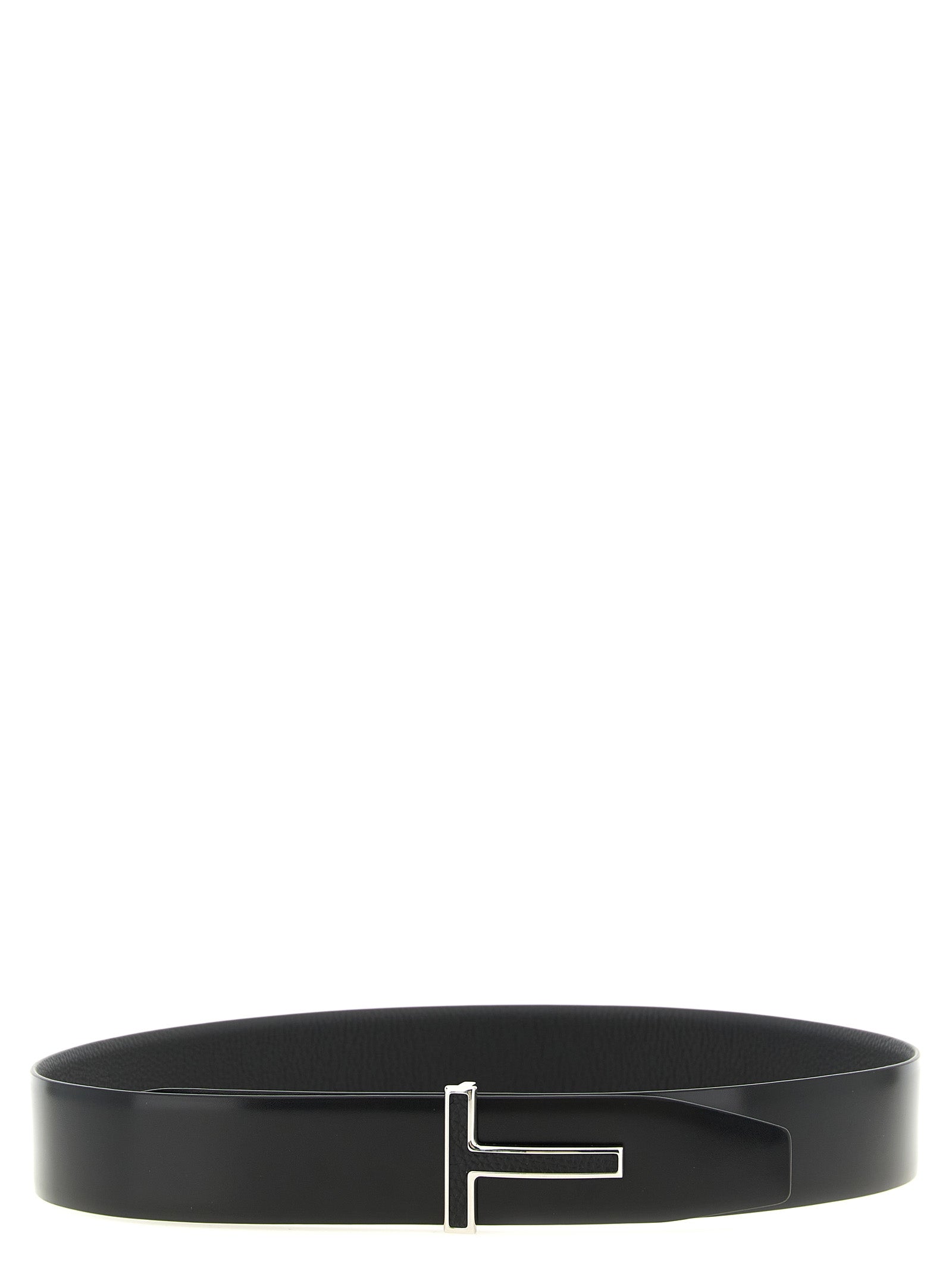 Tom Ford 100% Calfskin Leather belt in black — view 2