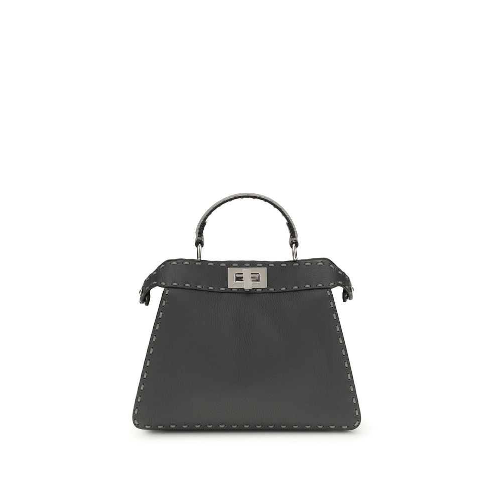 Gray Calf Leather Bos Taurus Handbag Bag