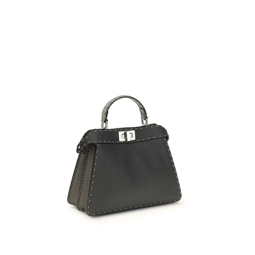 Gray Calf Leather Bos Taurus Handbag Bag