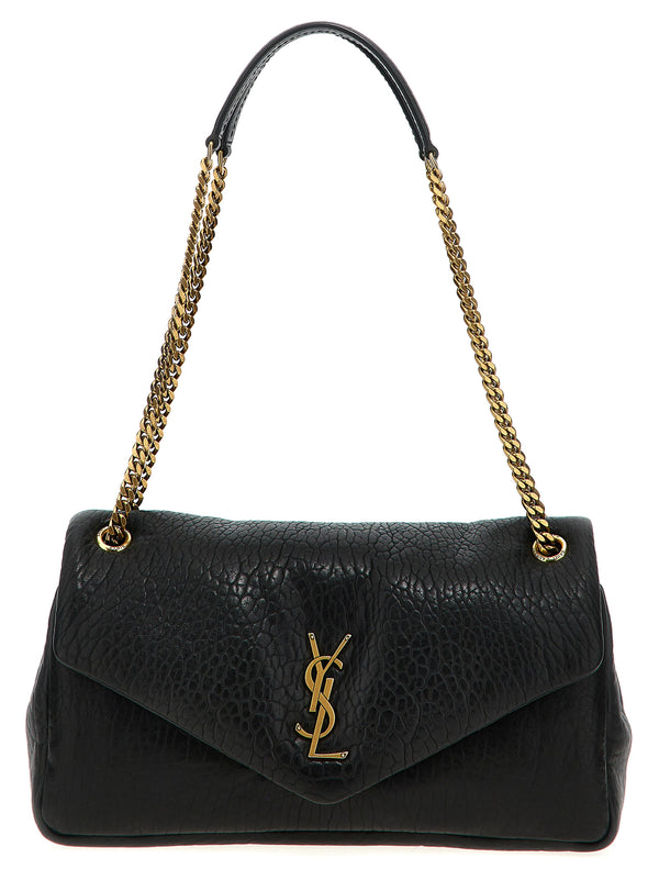 Saint Laurent 100% leather shoulder bag in black
