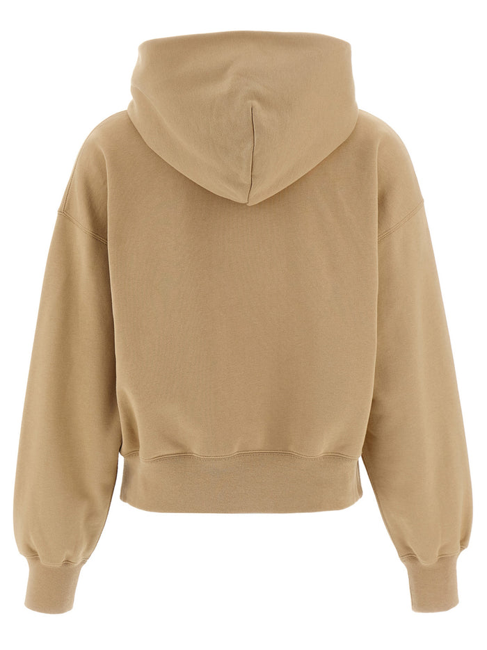 Gucci 100% cotton hoodie in beige — view 2