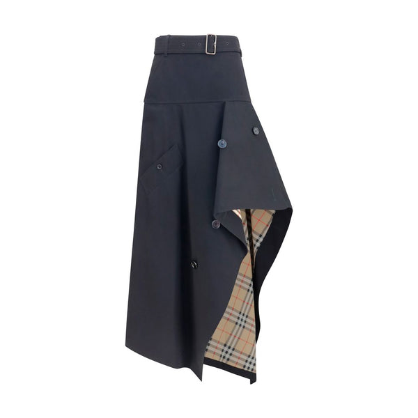 Burberry 100% Cotton skirt in black