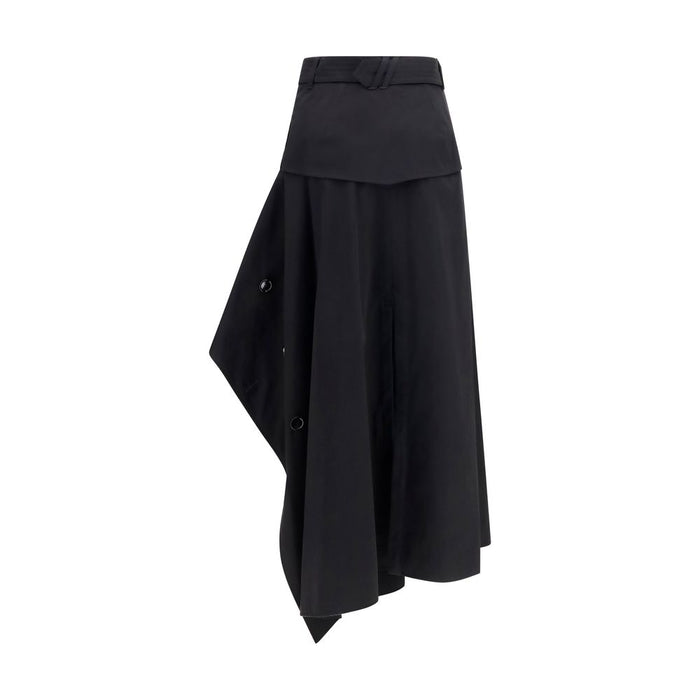 Burberry 100% Cotton skirt in black — view 2