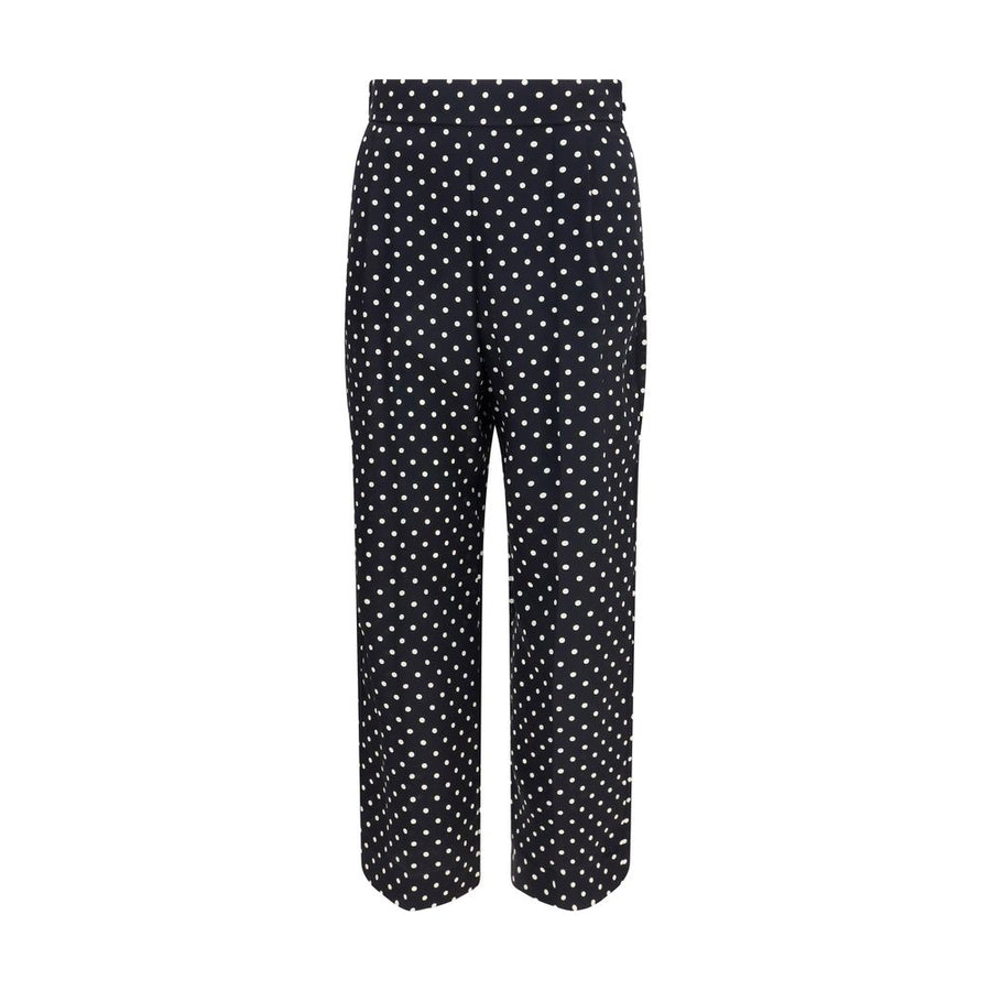 Valentino 100% Silk trousers in black