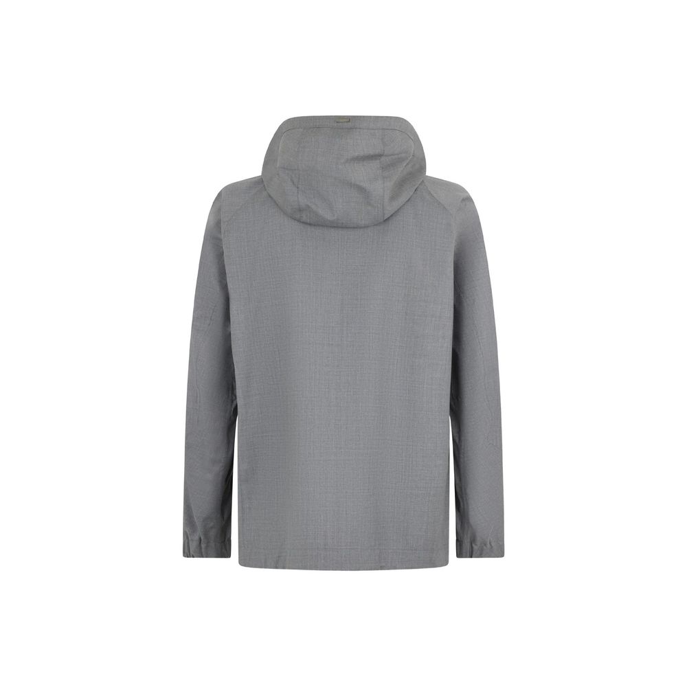 Herno 100% Virgin wool jacket in gray — view 2