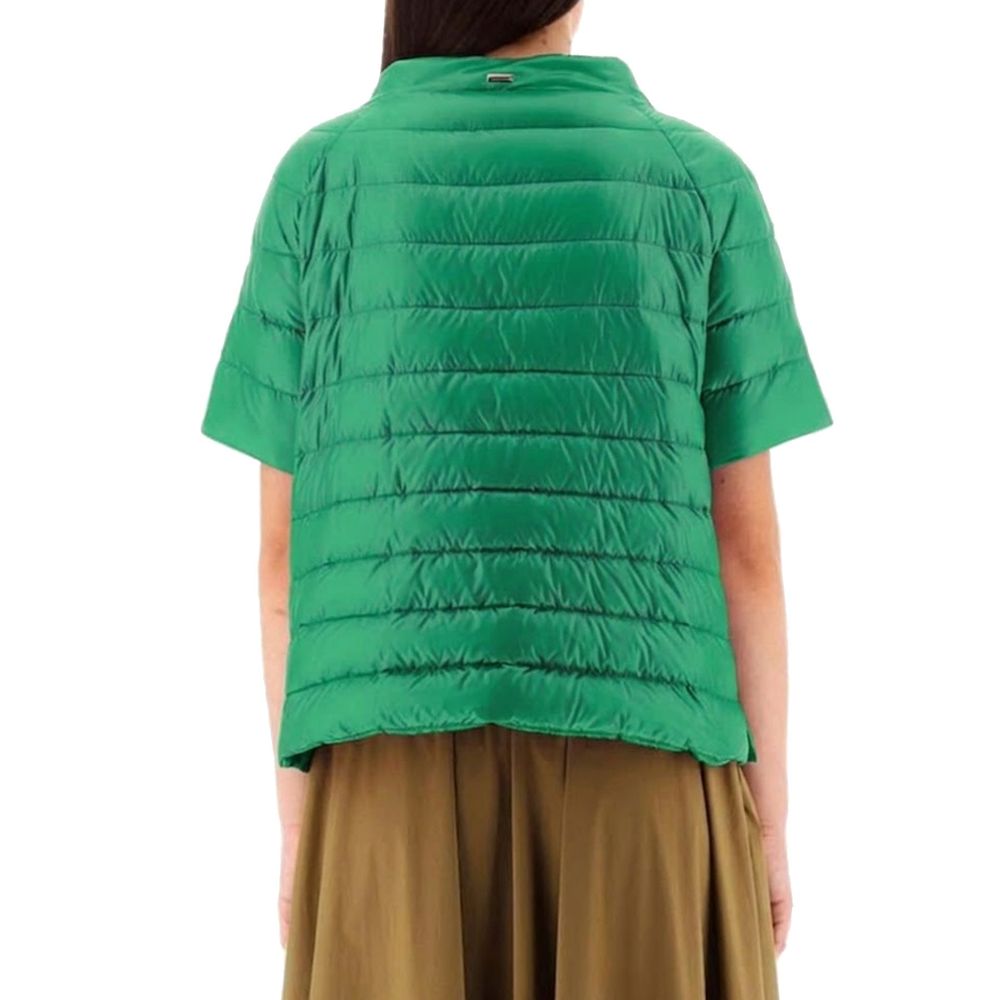 Herno 100% Polyamide down jacket in green — view 3