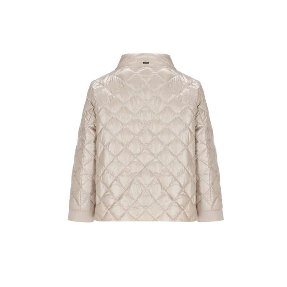 Herno 100% Polyamide; Padding: 90/10 goose down and feathers down jacket in beige — view 2