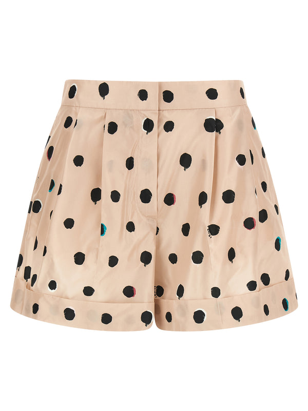 Fendi 100% Silk bermuda shorts in beige