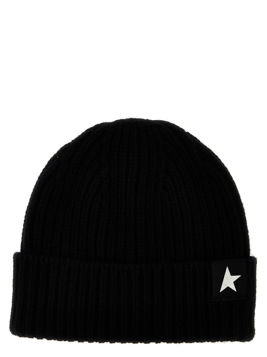 Golden Goose GO267323BM 100% wool beanie in black