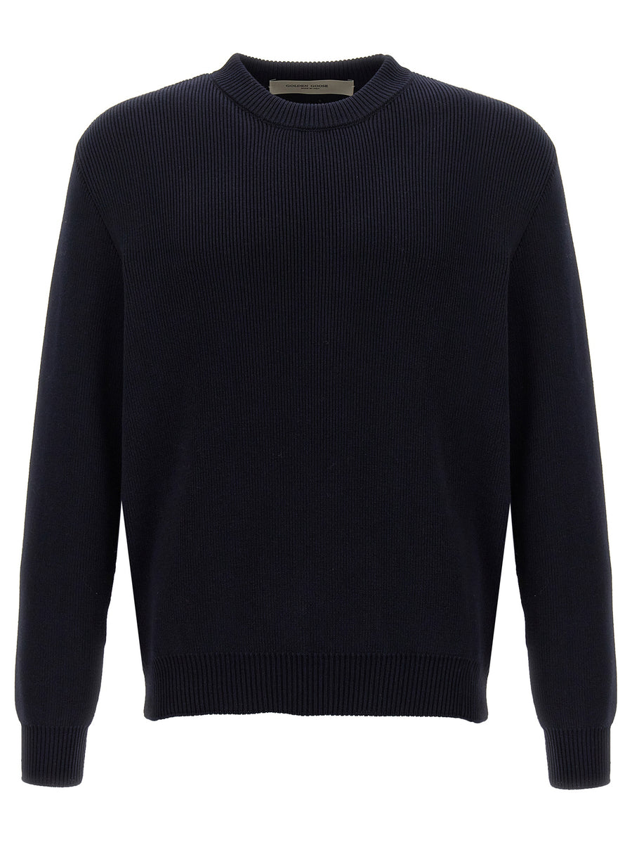 Golden Goose 96% cotton sweater in navy