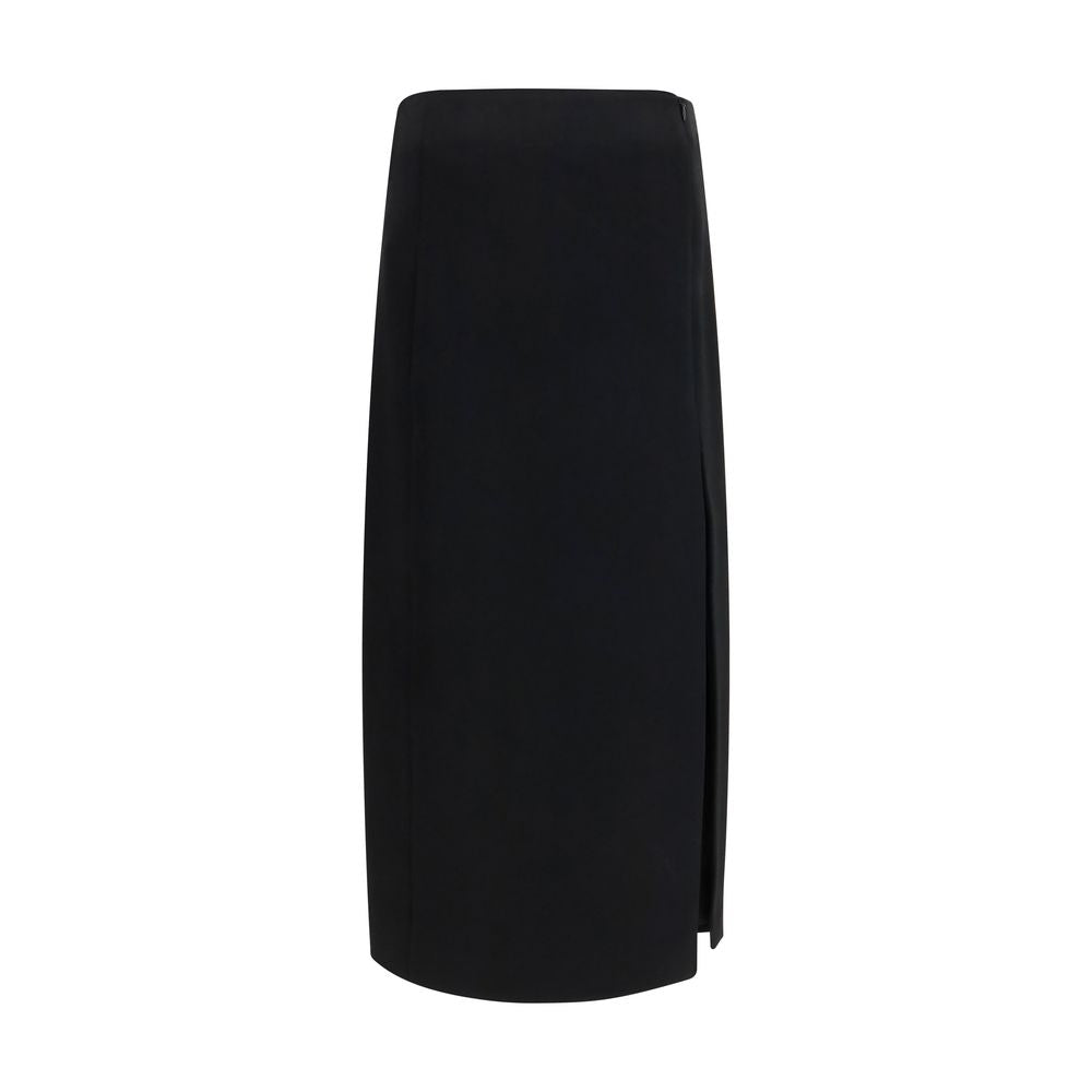 Khaite 60% Acetate skirt in black — view 2
