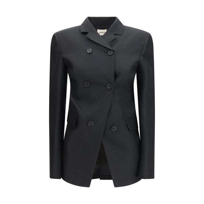 Khaite 74% Merino Wool blazer in black