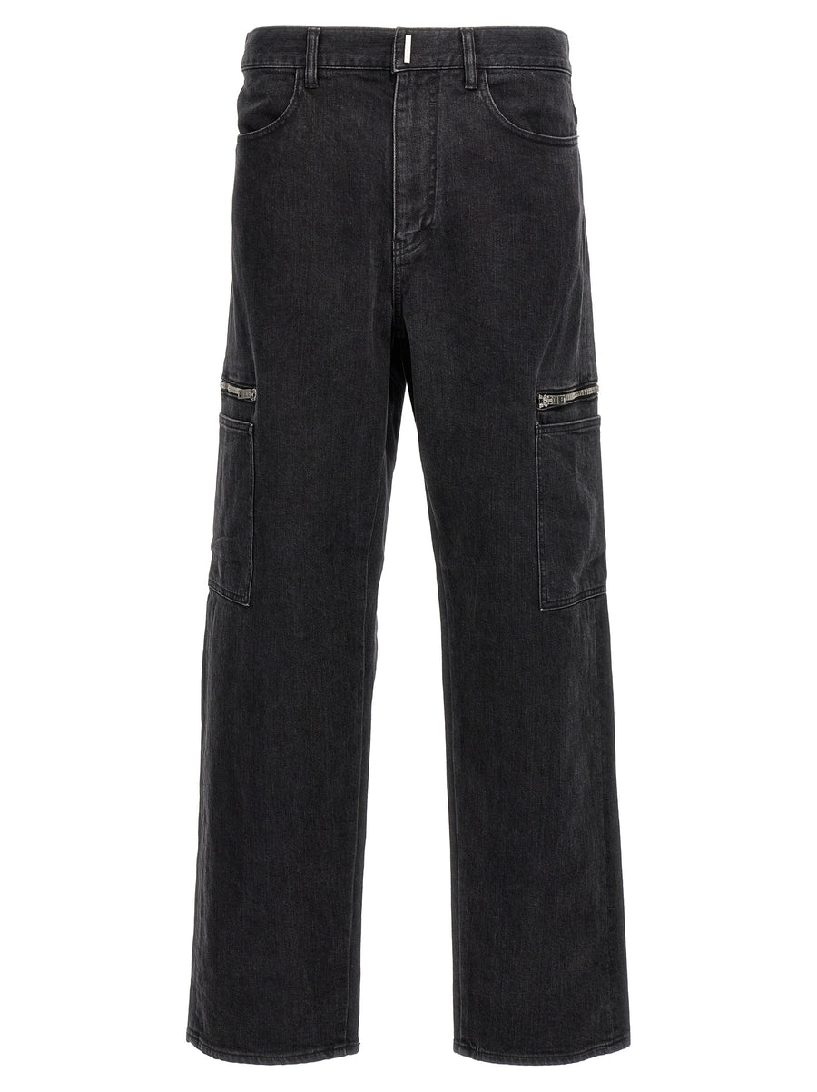 Givenchy 100% Cotton cargo pants in black