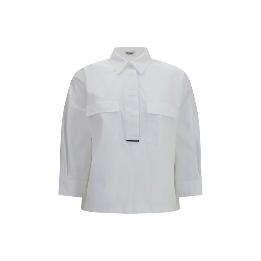 Brunello Cucinelli 100% Cotton shirt in white