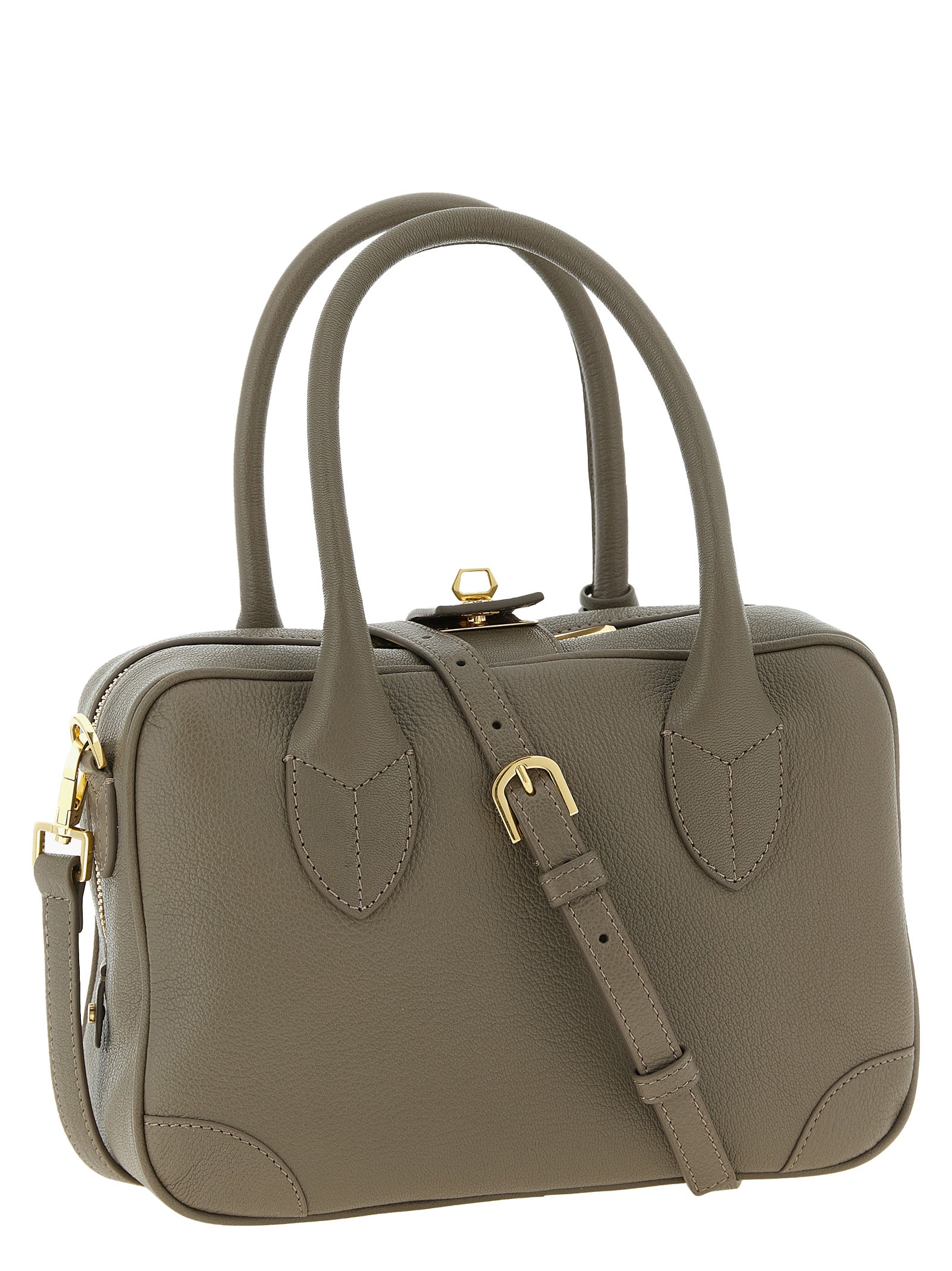 Bicolor Goatskin Handbag Bag