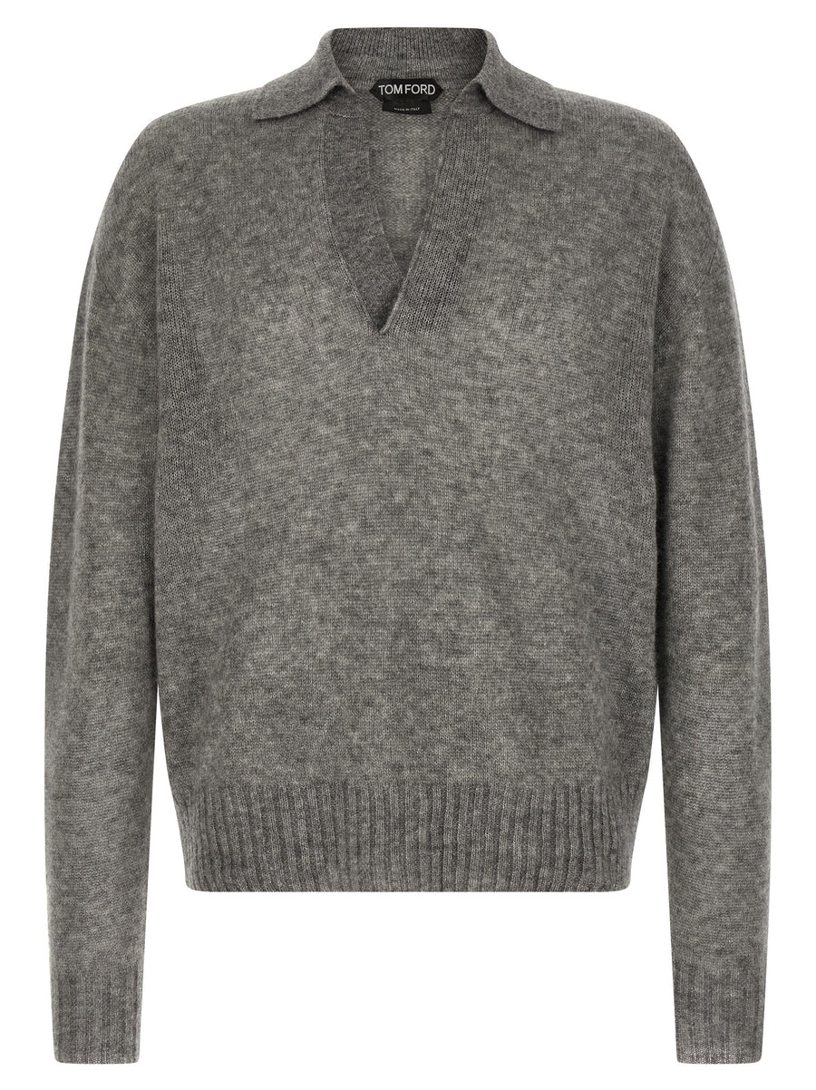 Tom Ford 74% Cashmere sweater in gray