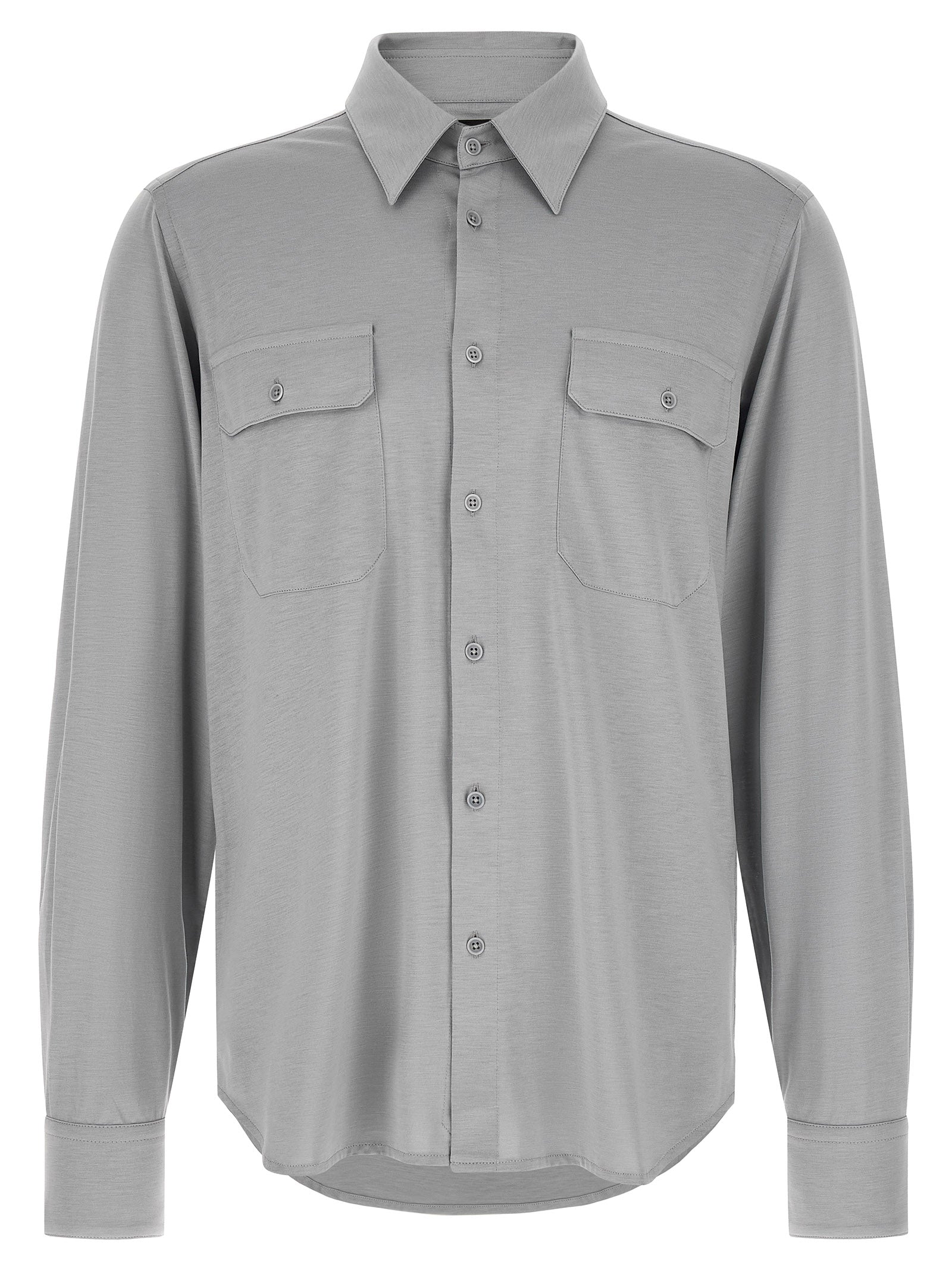 Tom Ford 60% silk shirt in gray