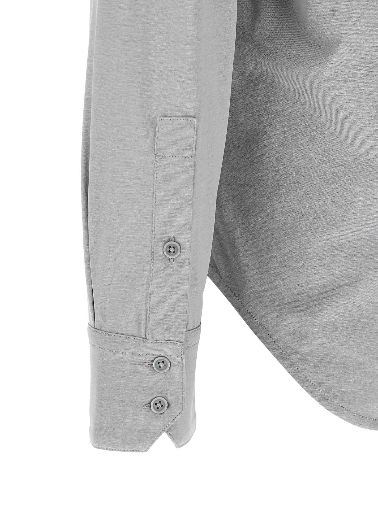 Tom Ford 60% silk shirt in gray — view 4