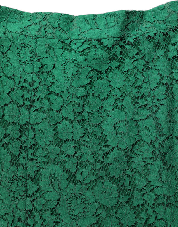 Dolce & Gabbana 37% Cotton 37% Nylon 26% Viscose skirt in green