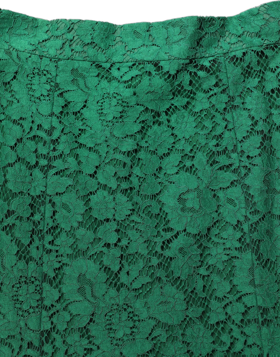 Dolce & Gabbana 37% Cotton 37% Nylon 26% Viscose skirt in green