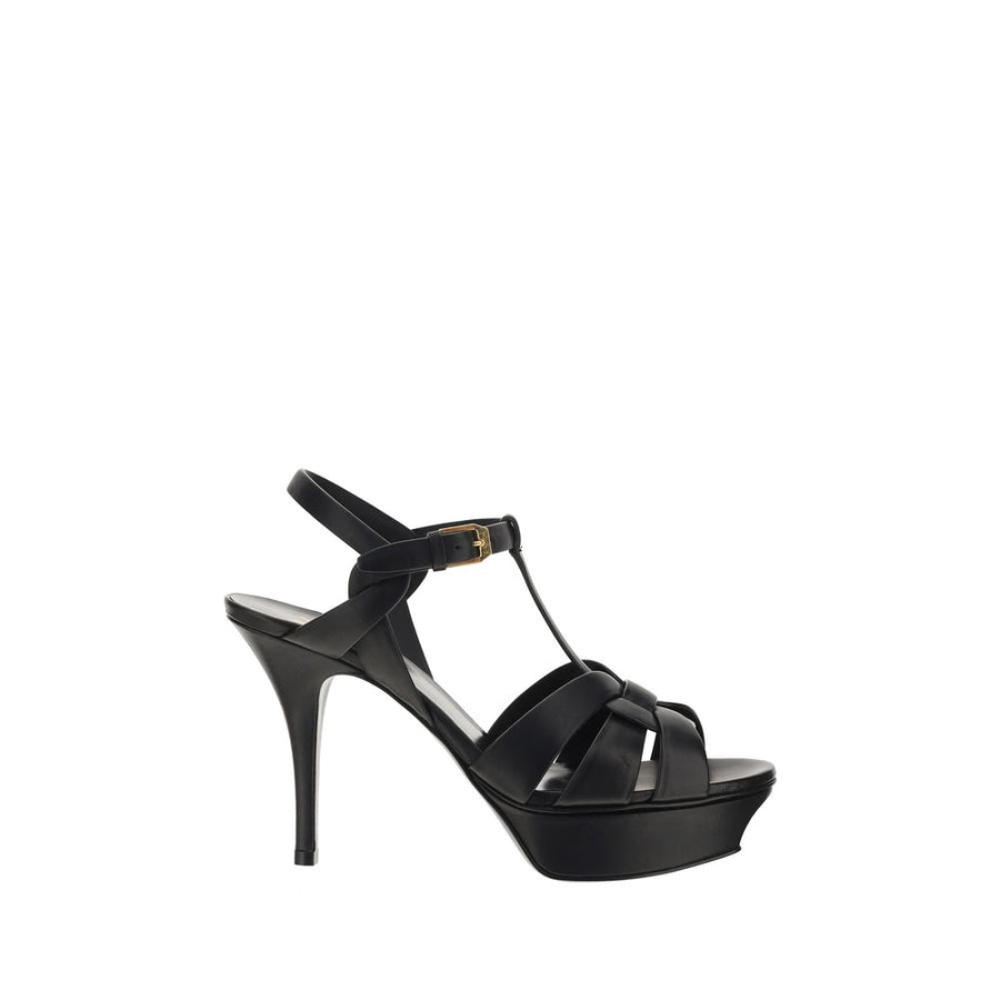 Saint Laurent UPPER 100% Calf Leather Bos Taurus sandal in black