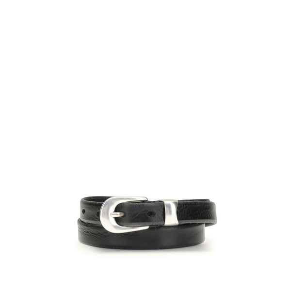 Our Legacy 100% Calf Leather Bos Taurus belt in black