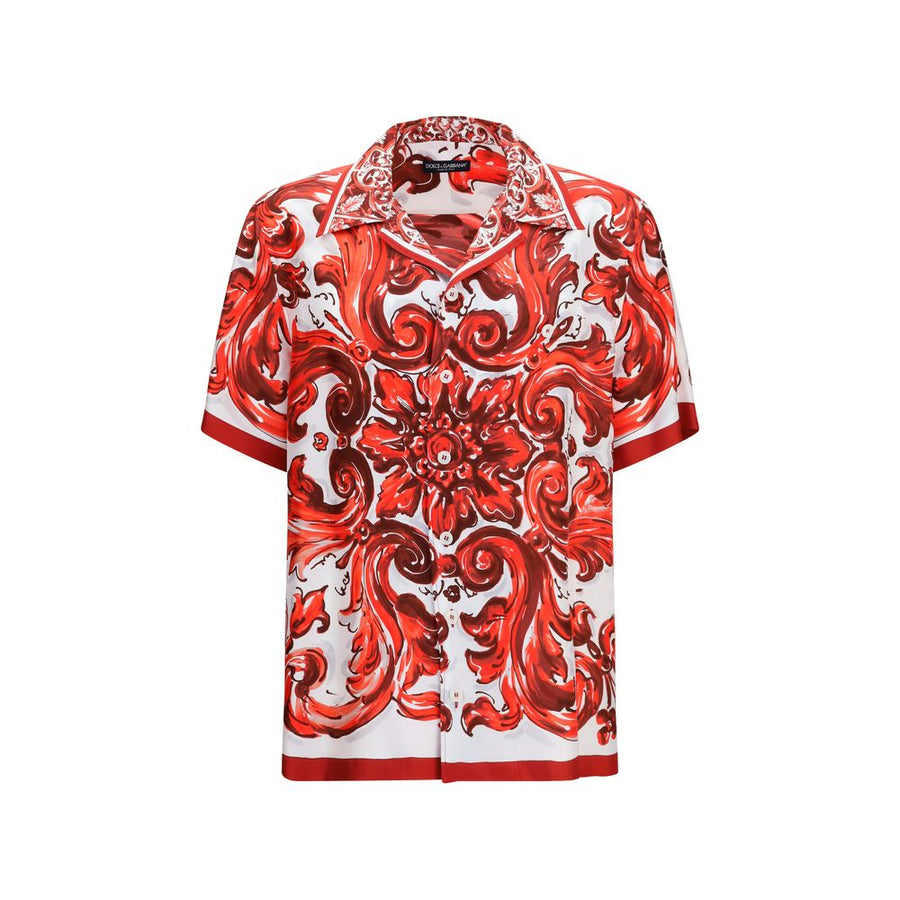 Dolce & Gabbana 100% Silk shirt in red