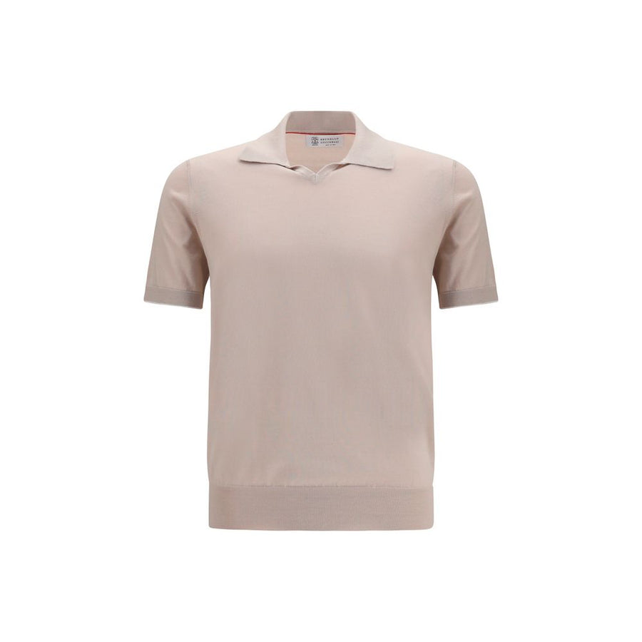 Brunello Cucinelli 100% Cotton polo shirt in beige