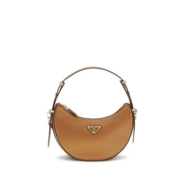 Prada 100% Calf Leather Bos Taurus shoulder bag in beige
