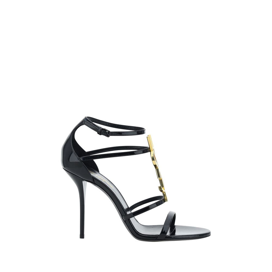 Saint Laurent 100% Calf Leather Bos Taurus sandal in black