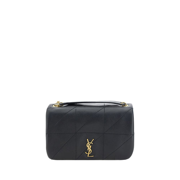 Saint Laurent 100% Lambskin shoulder bag in black