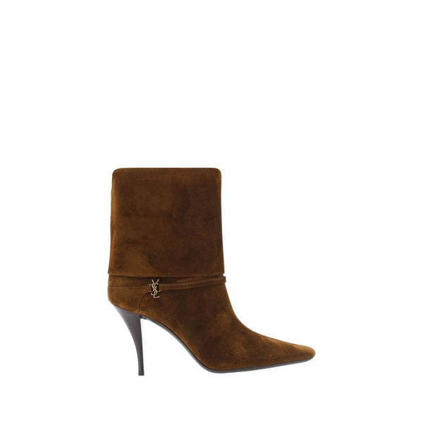 Saint Laurent Upper: 100% Calf Leather Bos Taurus; Sole: 100% Calf Leather Bos Taurus ankle boot in brown