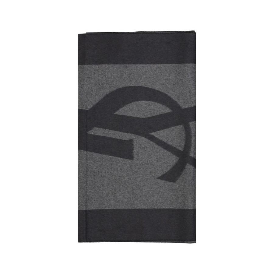 Saint Laurent 100% Silk scarf in gray