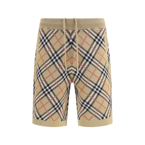Burberry 92% Cotton bermuda shorts in beige