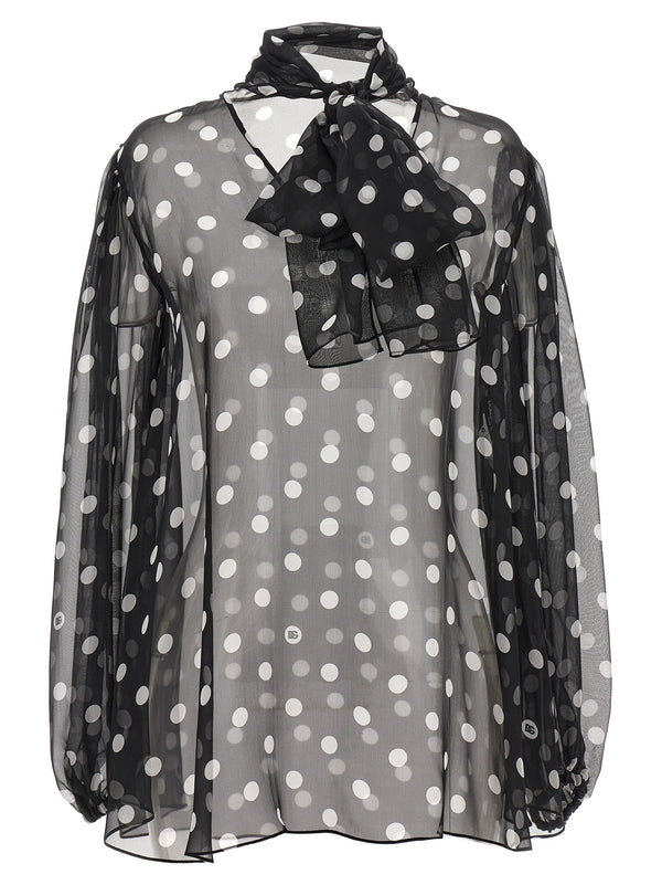 Dolce & Gabbana 100% silk blouse in gray