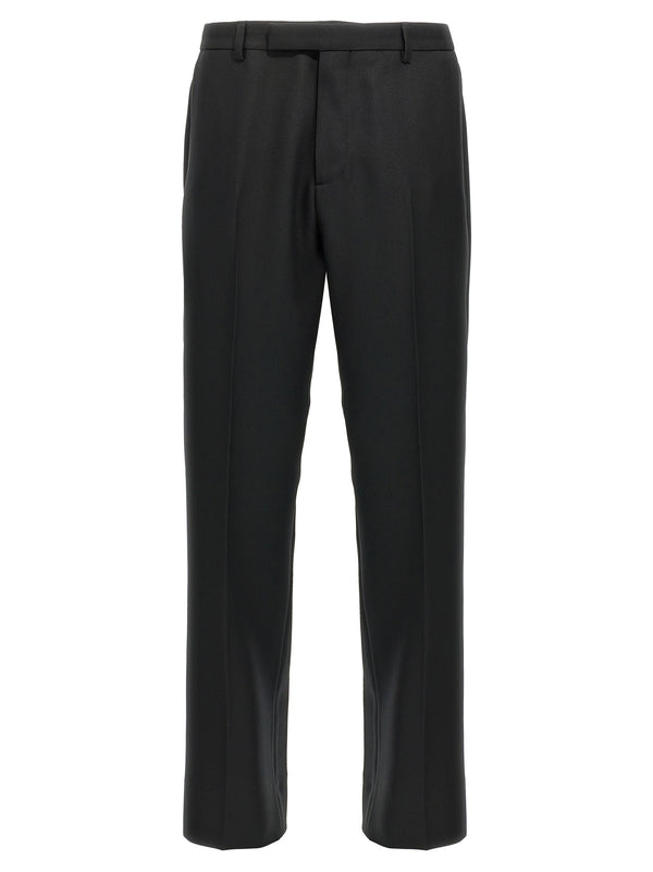 Gucci 100% Polyester trousers in black
