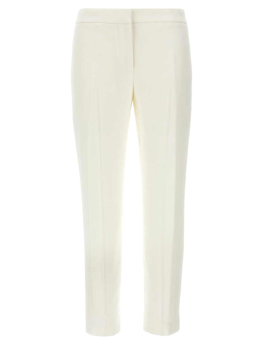 Alexander McQueen 52% Viscose trousers in white