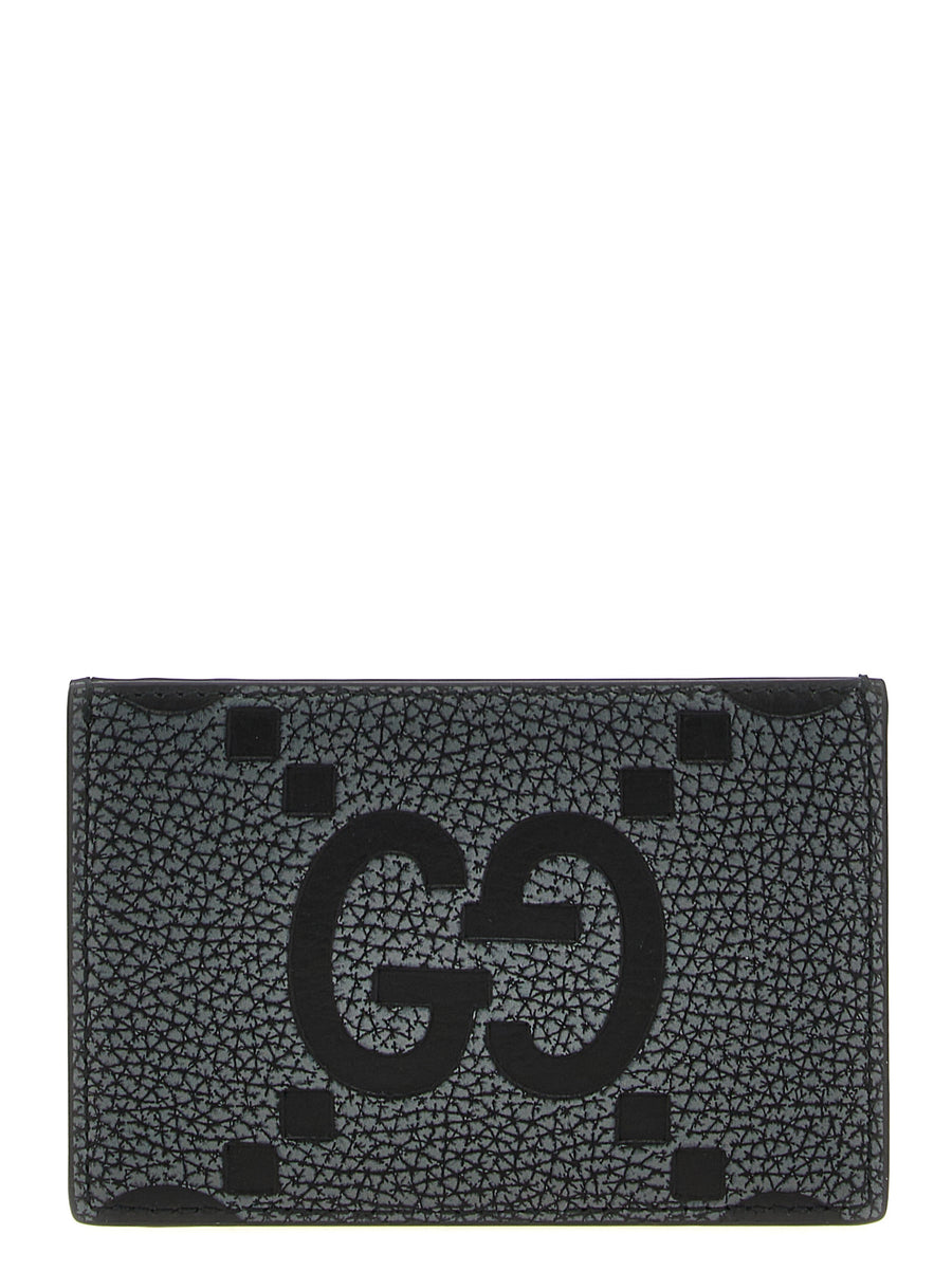 Gucci 100% calfskin leather card case in black