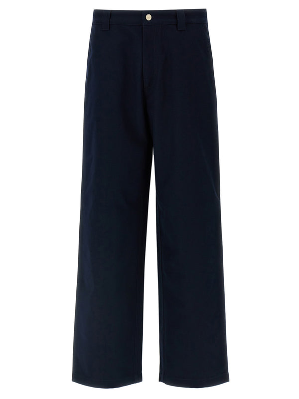 Gucci 100% Cotton trousers in navy