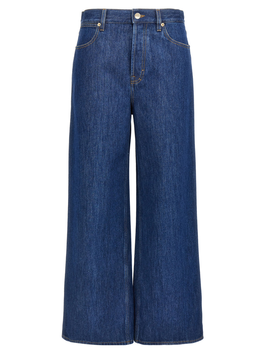Gucci 100% cotton jeans in blue