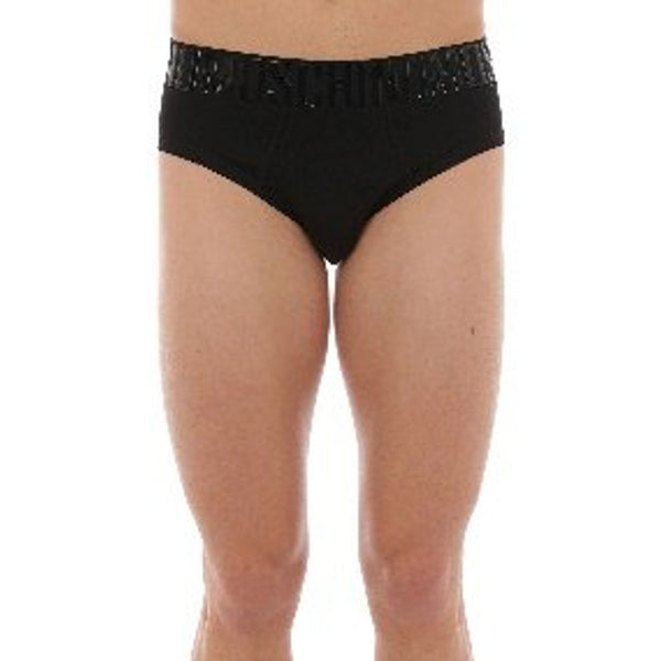 Moschino 94% cotton briefs in black